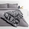 Этель / Football knitted plaid, size 110x140 cm, color gray