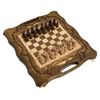 GamesDealer / Xadrez + gamão esculpido com Ararat 40 com alça, Haleyan