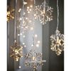 Kaemingk / Guirlande LED à franges Flocons de neige Flocons de glace 1,05 m, 8 flocons de neige, PVC transparent, à piles, IP20