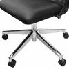 МЕТТА / Office chair "K-8.1-T" chrome, perforated eco-leather, adjustable seat, black