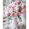 Опт-картина / Painting by numbers 40x50 Roses in a white vase