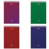 BRAUBERG  / Notebook "Monophonic", 80 sheets A5 (147x207 mm), comb, hard cardboard, cage