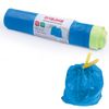 ЛАЙМА / Garbage bags 60 L, ties, blue, 20 pcs per roll, HDPE, 12 microns, 55x62 cm (± 5%), durable