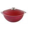 Pilaf cauldron 4.5 l with decorative coating (burgundy) Kukmara