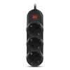 SVEN / Surge protector SF-03L, 3 sockets, 3 m, black