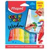 Pens MAPED (France) "Color peps Window" 6 colors + tissue paper, cardboard packaging, Euro slot