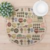 Этель / Napkin Guest service fringed d40 ± 2 cm / 6 pieces