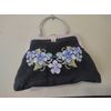 Women's handbag black "Cornflowers"