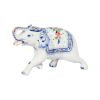 Гжельский Фарфоровый завод / Escultura Elefante nº 3 tintas coloridas sob o vidrado, cobalto