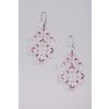 Lace earrings "Angelica" white