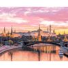 Опт-картина / Painting by numbers 40x50 City on the river