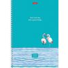 HATBER / Notebook A4, 80 sheets, comb, line, cardboard cover, "Assorted" / 8 pcs.
