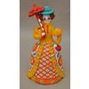 Дымковская глиняная игрушка / Figurine "City Lady with a Red Umbrella"
