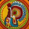 Дымковская глиняная игрушка / Pot holder "Dolyana" with turkey, set of 5 pcs.