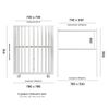 Dreams Store / Round transforming bed 8in1 Dreams Standard white