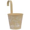 Kaemingk / Hanging pots for balconies Amalfi 14 cm yellow, metal
