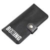 Clutch button mini with finished edges "BOXING" black
