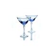 Гусевской Хрустальный завод / Set of crystal martini glasses lilac 2 pieces