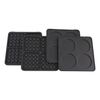 KITFORT / Waffle maker КТ-1613, 1100 W, 4 wafers, 2 removable panels, mechanical control, black