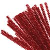 Filo di ciniglia per creatività "Shiny", rosso, 30 pz., 0,6x30 cm, ISOLA DEI TESORI