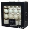 Kaemingk / Juego de bolas de cristal Snow-White Ensemble, 34 piezas, 5-7 cm