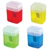 STAFF sharpener "Basic", with container and lid, rectangular, blue-tinted meats