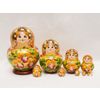 Лаврово / Matryoshka 10 pieces Floral with gold - souvenir