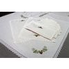 Кружевной Край / Lace Edge / Table linen set tablecloth "Berries" 150x220 cm, 12 napkins