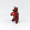 Дымковская глиняная игрушка / Clay figurine "Bear with an accordion"