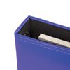 Photo album BRAUBERG 20 magnetic sheets, 23х28 cm, smooth skin, with rings, blue