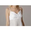 Снежинка / Snowflake / Women's night shirt "Sweet fantasies" with lace and embroidery