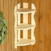 Добропаровъ / Curly corner shelf 3 tiers 26 × 65 × 26 cm linden