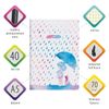 BRAUBERG / Quaderno 40 l. copertina a scacchi SoftTouch, carta beige 70 g / m2, cuciture, А5 (147х210 mm), DOZHDIK / 10 pz.