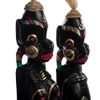 Decor and Gift / Wooden figurine "Asmat black, red" 50 cm