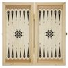 GamesDealer / Backgammon + Drafts Tula "Green pattern" medium