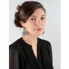 Lace earrings "Marquise de Pompadour" gray