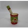 Беломорские узоры / Mortar with pestle, wooden "Onega painting"