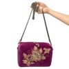 Торжокские золотошвеи / Velvet bag on a chain "Lianet"