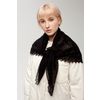 Оренбургский Пуховый Платок / Openwork downy shawl, color black