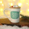 Дорого внимание / Mug with lid and spoon "Winter magic time", 300 ml