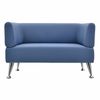 GARTLEX / Sofa soft double "Nord", "V-700", 1280x720x730 mm, with armrests, eco-leather, blue