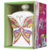 HILLTOP / Tea "Strawberry with cream" black leaf 50 g, ceramic tea caddy "BUTTERFLY"