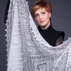 Оренбургский Пуховый Платок / Openwork cobweb "Mrs. Blizzard"