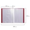 Cartella da 20 inserti BRAUBERG standard, rosso, 0,6 mm