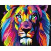 ВанГогВоМне / Peinture par numéro "Lion arc-en-ciel" 40x50 cm