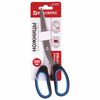Scissors BRAUBERG "Classic+", 205 mm, classic shape, rubber insert, black-blue