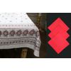 Мастерская подарков / Gift workshop / Matting tablecloth "Red Flowers" with napkins