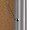 Board-showcase cork (90x60 cm), aluminum frame, OFFICE, "2x3" (Poland)