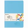 BRAUBERG / Máy tính xách tay 48 y. point to point cover giả da SoftTouch, đường khâu, A5 (147х210mm), BLUE, RAINBOW / 10 chiếc.