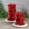 Kaemingk / Decorative candle Rosabella 14 * 7 cm burgundy